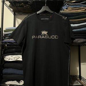 Parasuco Black Tee with Silver Accents